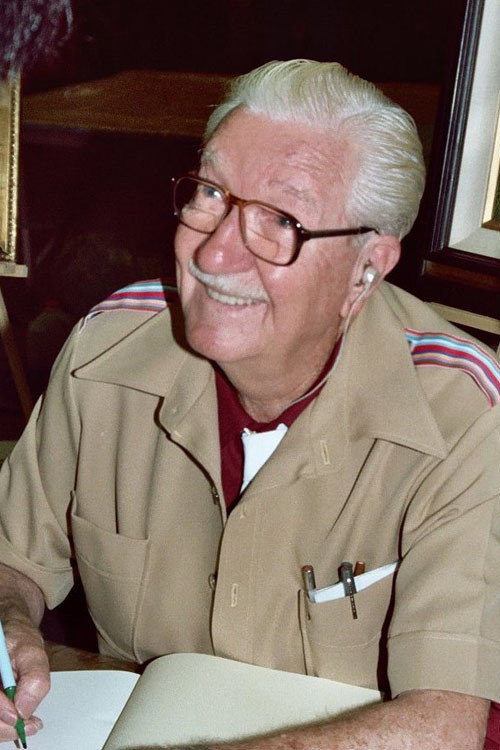 Photo of Carl Barks, Writing