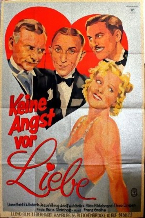 Movie poster for Don't Be Afraid of Love (1933)