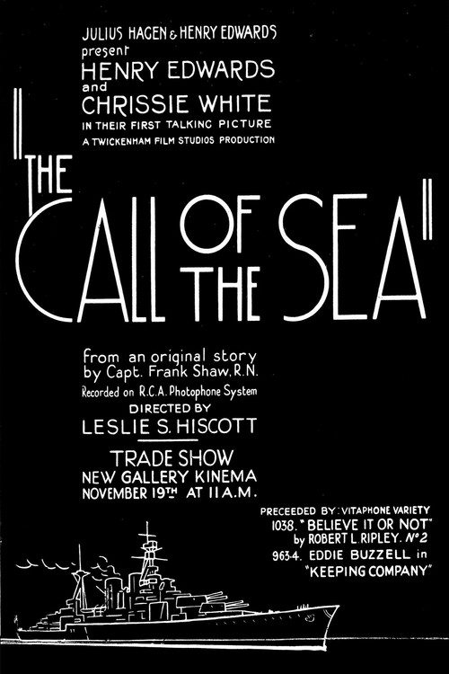 Movie poster for The Call of the Sea (1930)