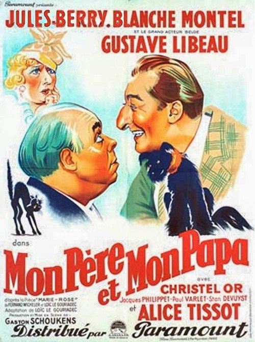 Movie poster for My Father and My Daddy (1938)