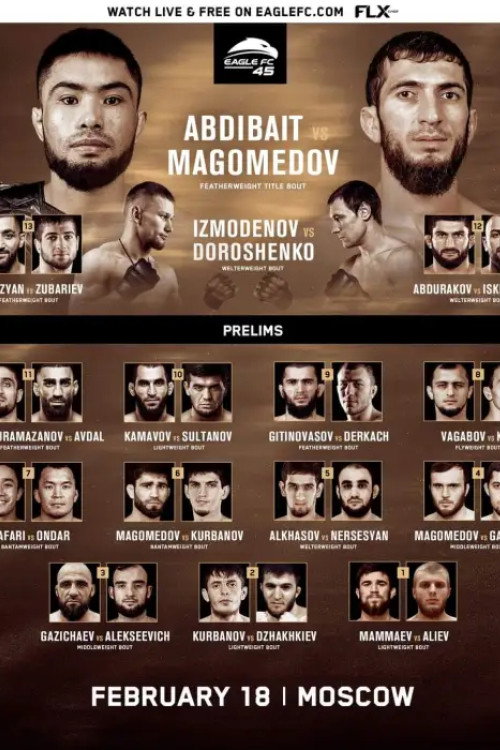 Movie poster for Eagle FC 45: Gitinovasov vs. Magomedov (2022)