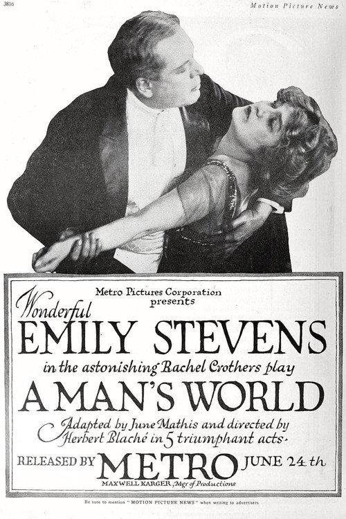 Movie poster for A Man's World (1918)