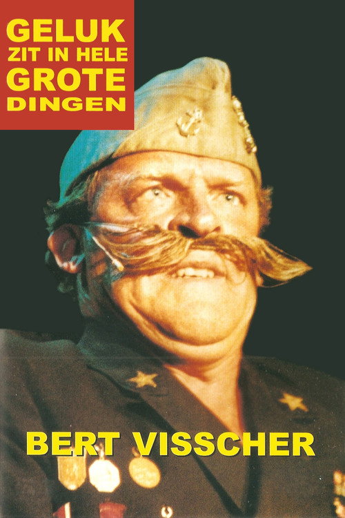 Movie poster for Bert Visscher: Geluk zit in hele grote dingen (2002)