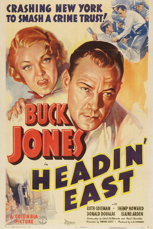 Movie poster for Headin' East (1937)