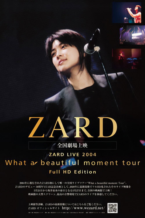 Movie poster for ZARD LIVE 2004“What a beautiful moment”（Full HD Edition） (2020)