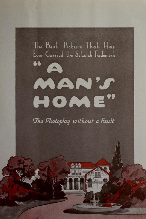 Movie poster for A Man's Home (1921)