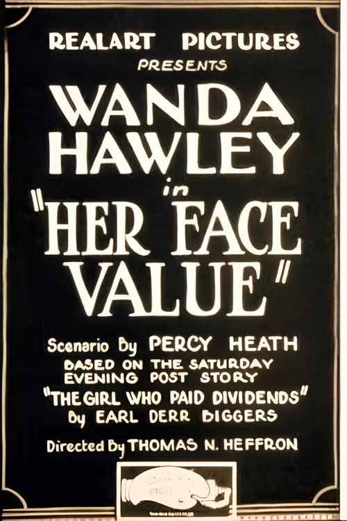 Movie poster for Her Face Value (1921)