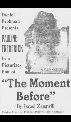 Movie poster for The Moment Before (1916)