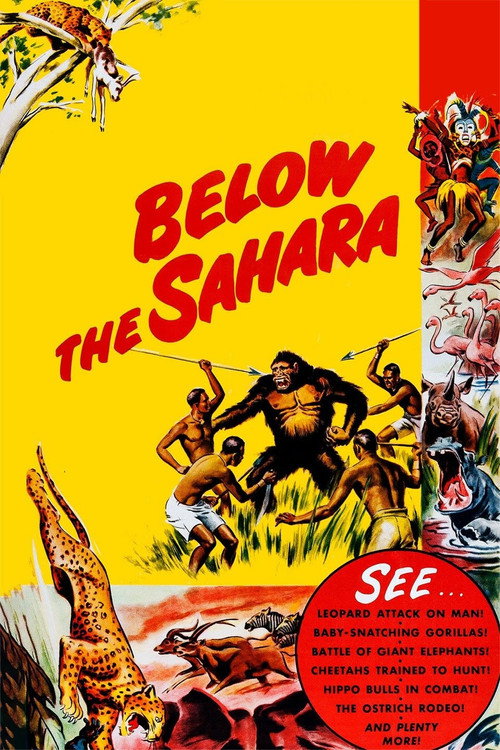 Movie poster for Below the Sahara (1953)