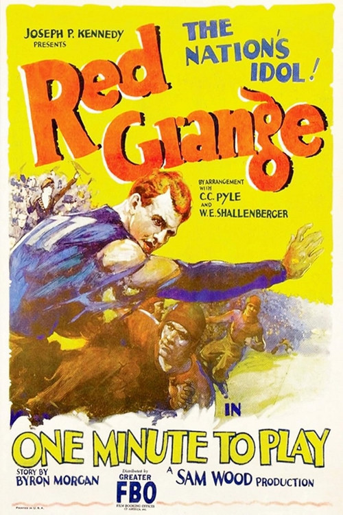 Movie poster for One Minute to Play (1926)