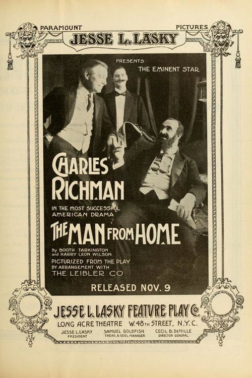 Movie poster for The Man From Home (1914)