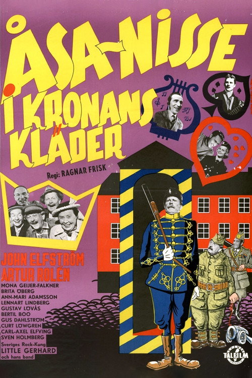 Movie poster for Åsa-Nisse i kronans kläder (1958)