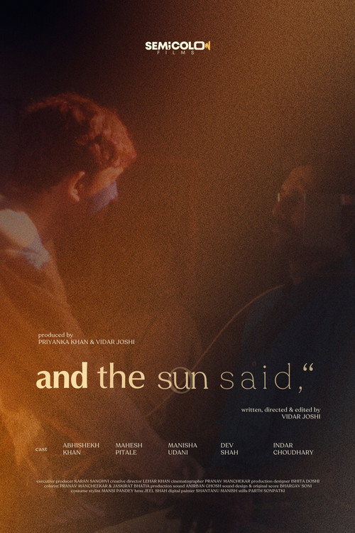 Movie poster for and the sun said