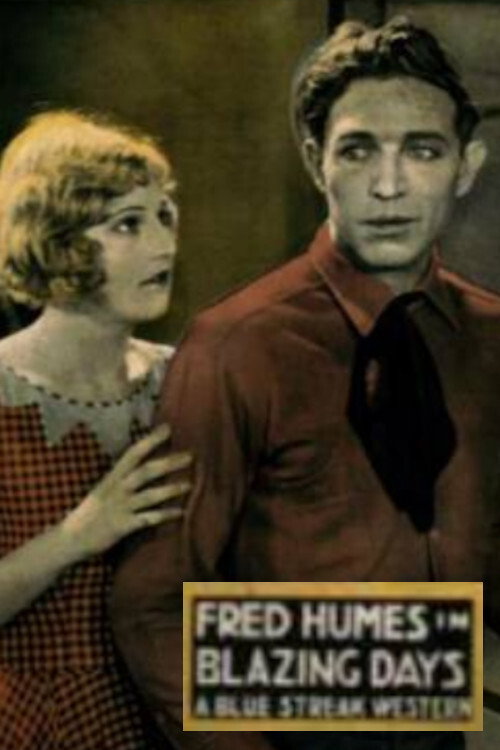 Movie poster for Blazing Days (1927)
