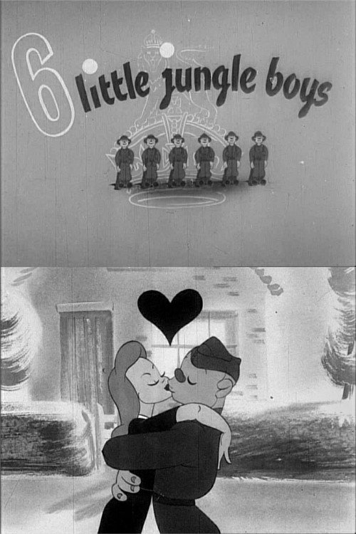 Movie poster for 6 Little Jungle Boys (1945)
