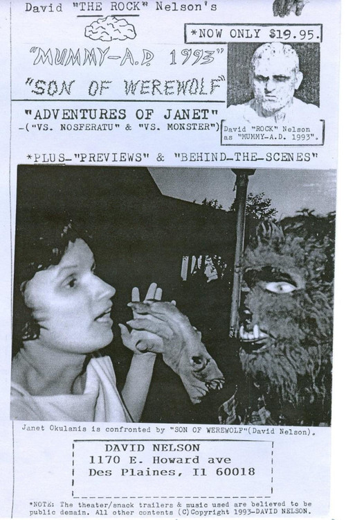 Movie poster for The Adventures of Janet: Janet vs Werewolf (1993)