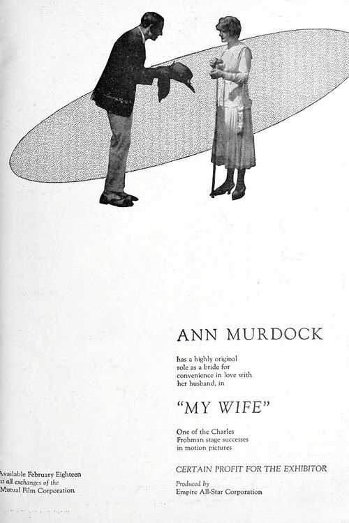 Movie poster for My Wife (1918)