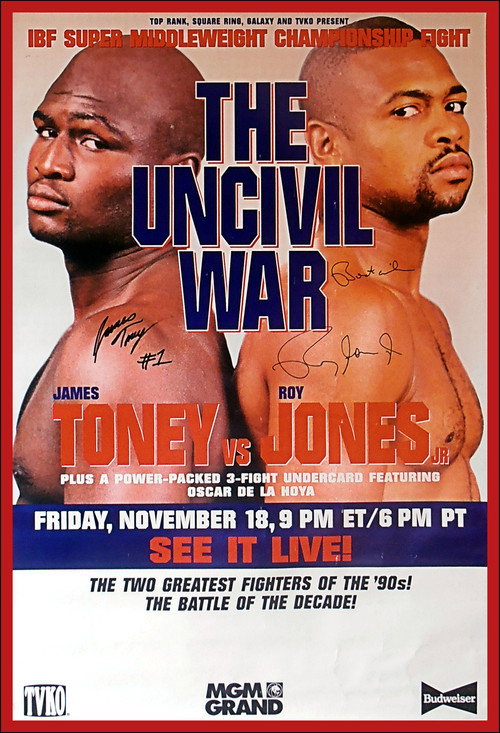 Movie poster for James Toney vs. Roy Jones Jr (1994)