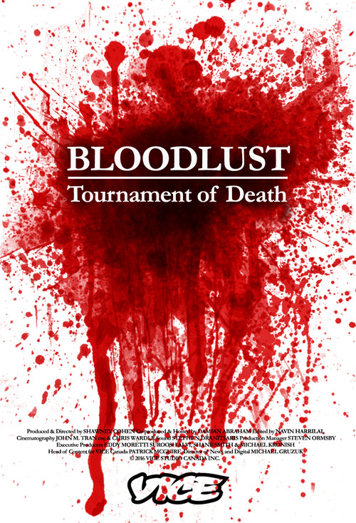 Movie poster for Bloodlust: Tournament of Death (2016)