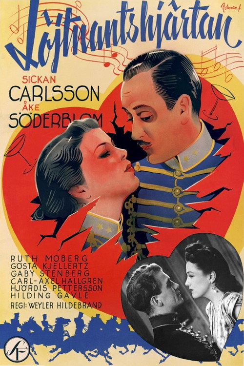 Movie poster for Löjtnantshjärtan (1942)