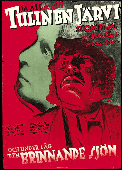 Movie poster for Ja alla oli tulinen järvi (1937)