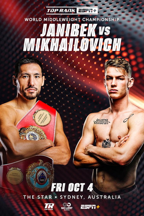 Movie poster for Janibek Alimkhanuly vs. Andrei Mikhailovich (2024)