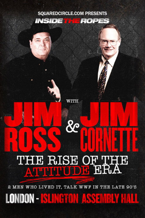 Movie poster for Inside the Ropes: The Rise of the Attitude Era with Jim Cornette & Jim Ross (2016)