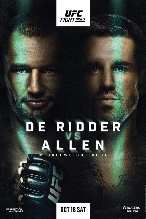 Movie poster for UFC Fight Night 262: de Ridder vs. Allen (2025)
