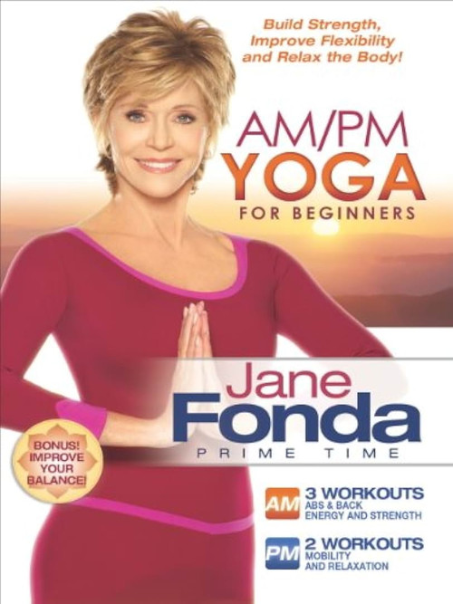 Movie poster for Jane Fonda's AM/PM Yoga For Beginners