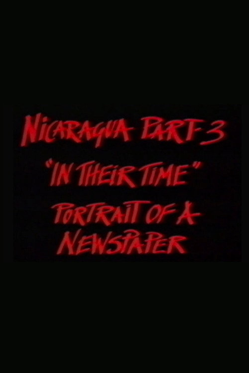 Movie poster for Nicaragua Part 3: In Their Time (1985)