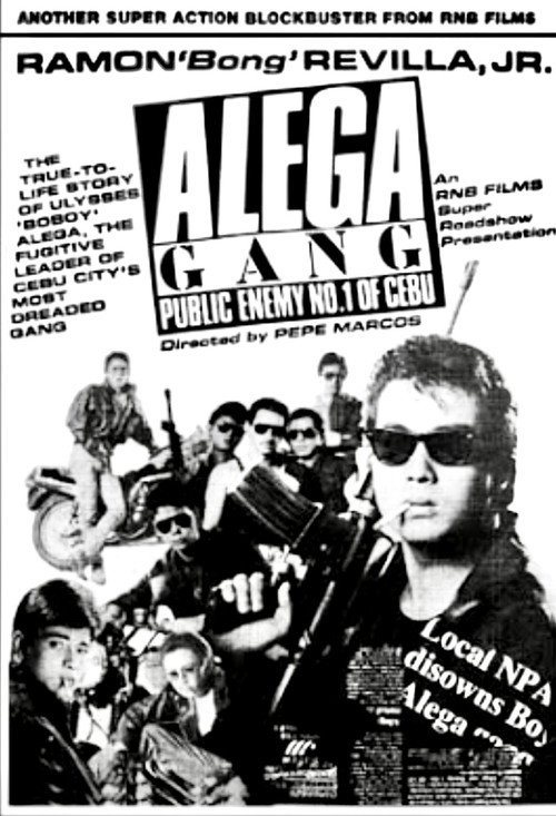 Movie poster for Alega Gang: Public Enemy No.1 of Cebu (1988)