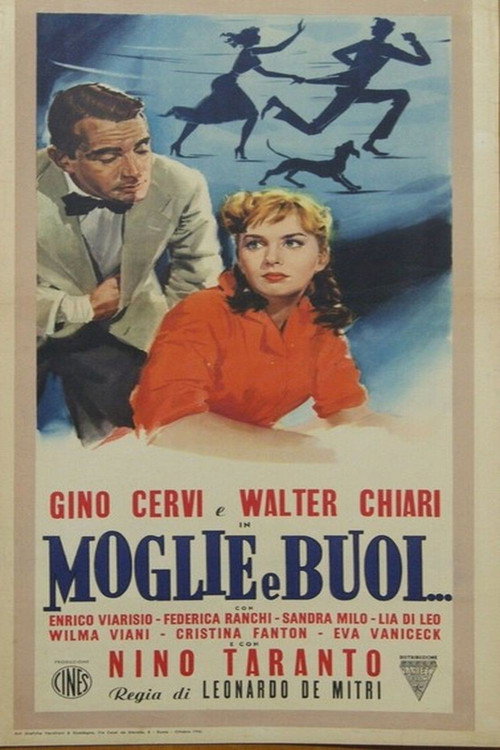 Movie poster for Moglie e buoi... (1956)