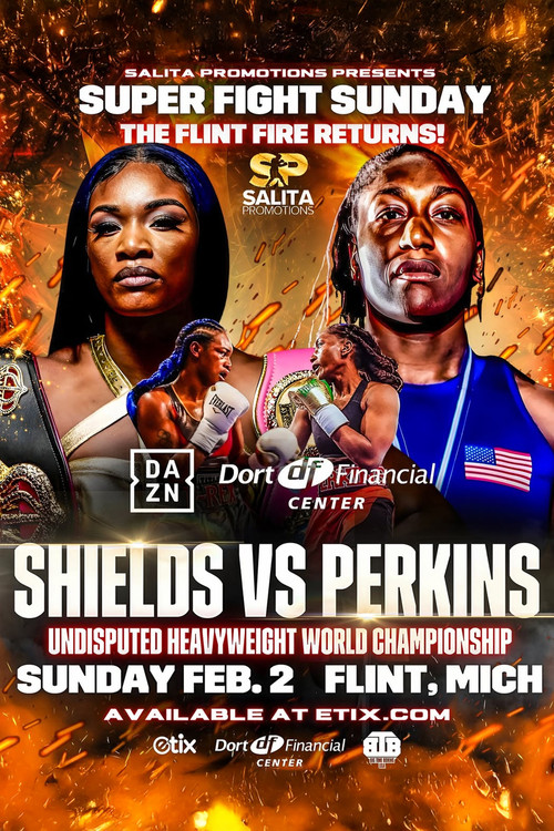 Movie poster for Claressa Shields vs. Danielle Perkins (2025)