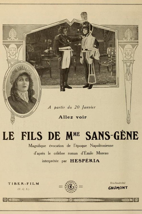 Movie poster for Il figlio di Madame Sans Gêne (1921)