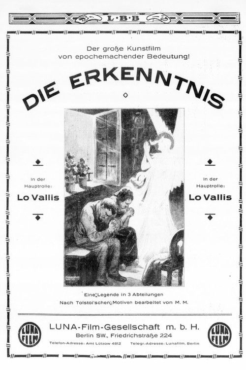 Movie poster for Die Erkenntnis (1915)