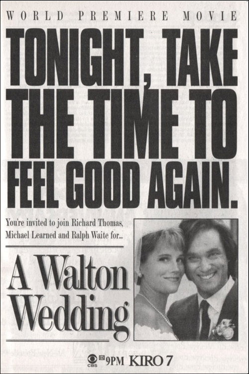 Movie poster for A Walton Wedding (1995)