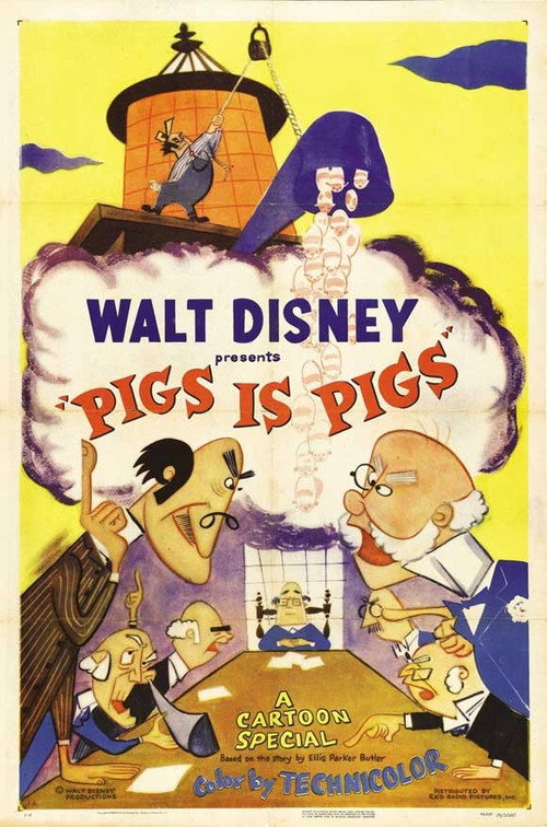Movie poster for Pigs Is Pigs (1954)