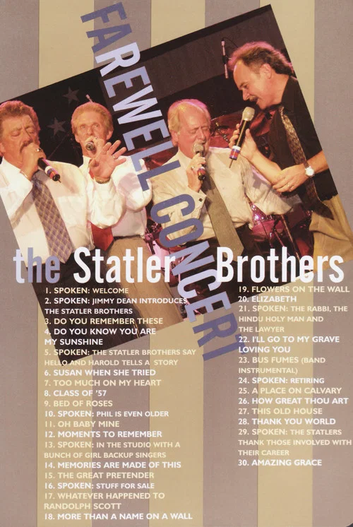 Movie poster for The Statler Brothers Farewell Concert (2003)