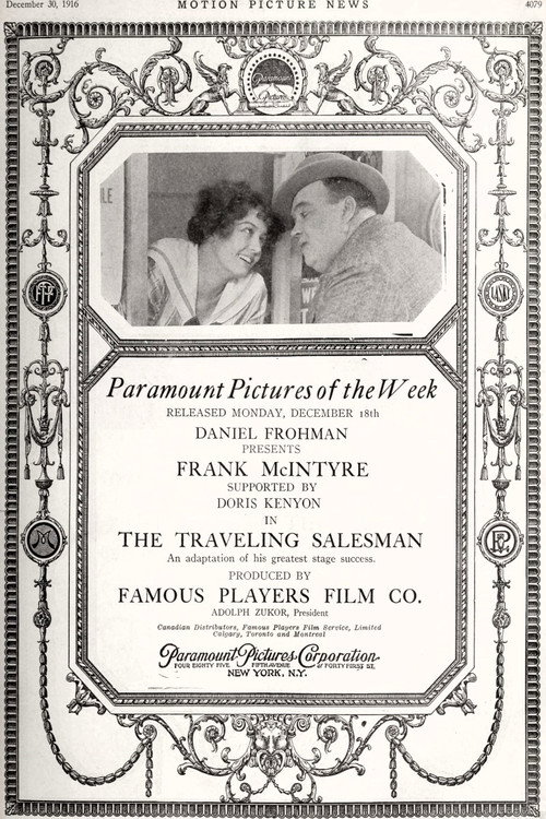 Movie poster for The Traveling Salesman (1916)