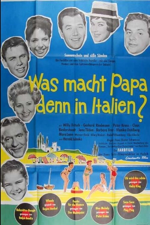 Movie poster for Was macht Papa denn in Italien? (1961)