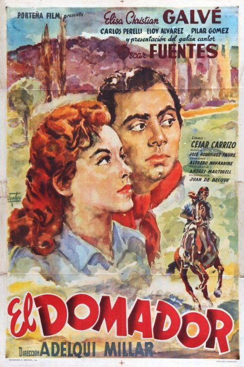Movie poster for El domador (1954)