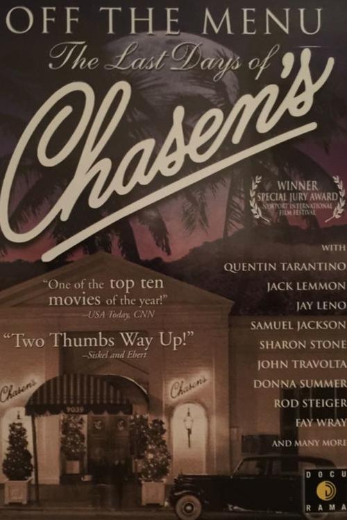 Movie poster for Off the Menu: The Last Days of Chasen's (1998)
