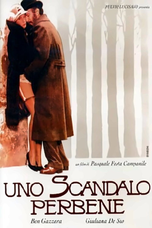 Movie poster for Uno scandalo perbene (1984)