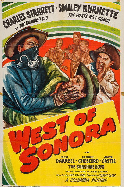 Movie poster for West of Sonora (1948)