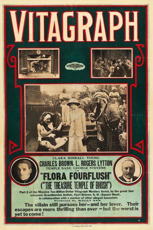 Movie poster for The Fates and Flora Fourflush (1914)