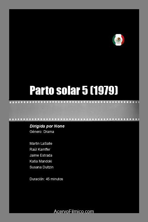 Movie poster for Parto solar 5 (1979)