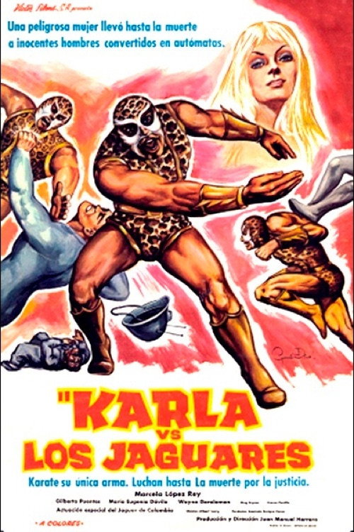 Movie poster for Karla contra los jaguares (1974)
