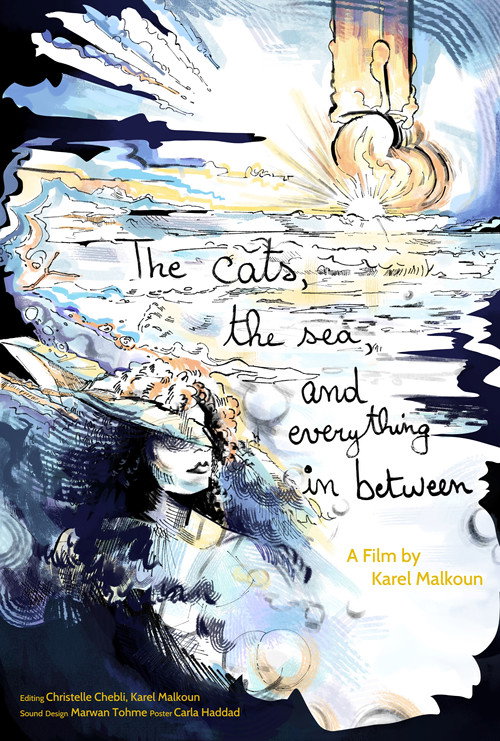 Movie poster for The cats, the sea, and everything in between. (2025)