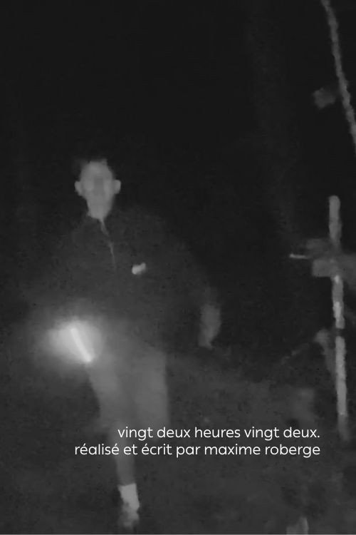 Movie poster for vingt deux heures vingt deux. (2025)