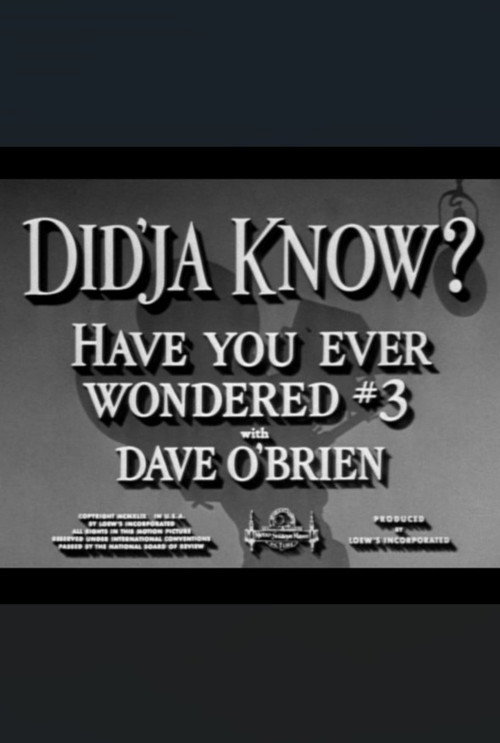 Movie poster for Did'ja Know? (1950)